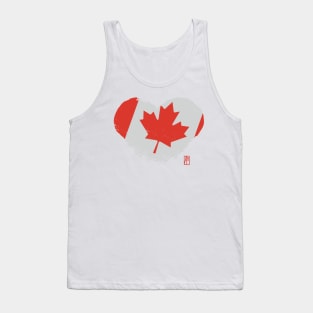 I love my country. I love the Canada. I am a patriot. In my heart, there is always the flag of the Canada Tank Top